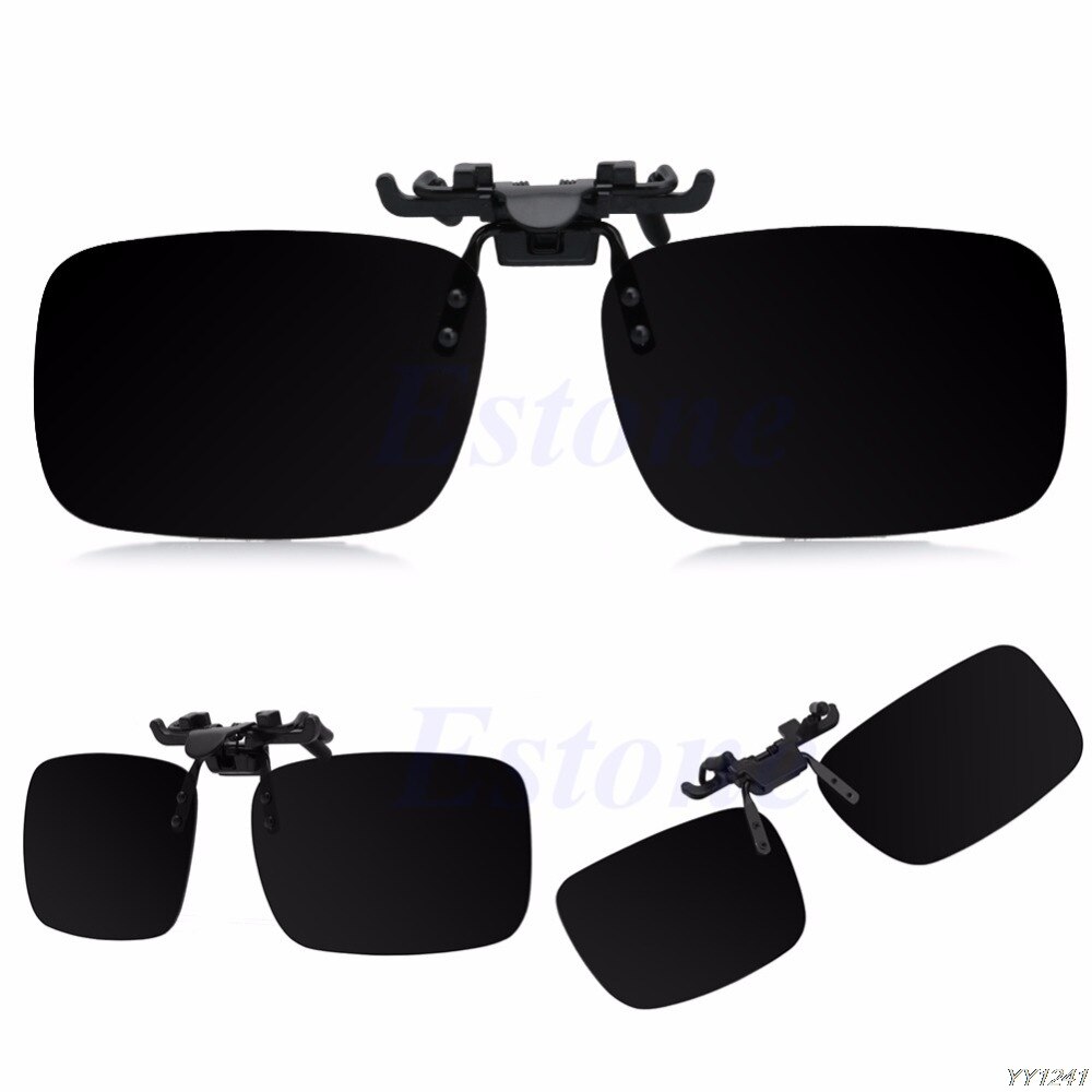 Dag Nachtzicht Gepolariseerde Rijden Clip-On Flip-Up Lens Zonnebril Bril
