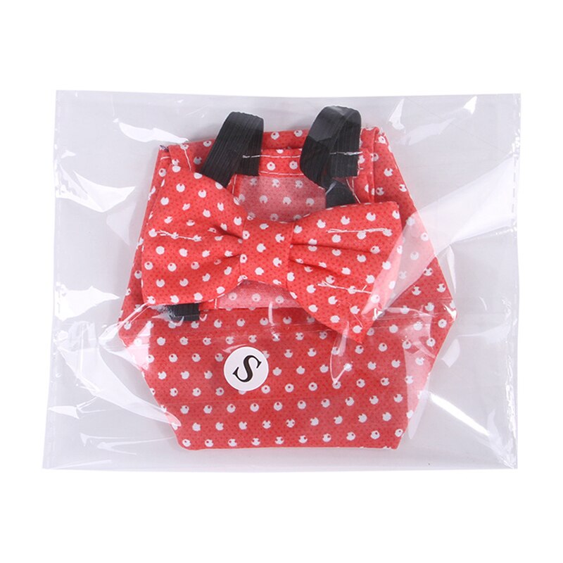 Flowered Pet Diaper for Duck with Bowknot Waterproof and Reusable Elastic Band Farm Clothing Animal Carriers Supplies E2S