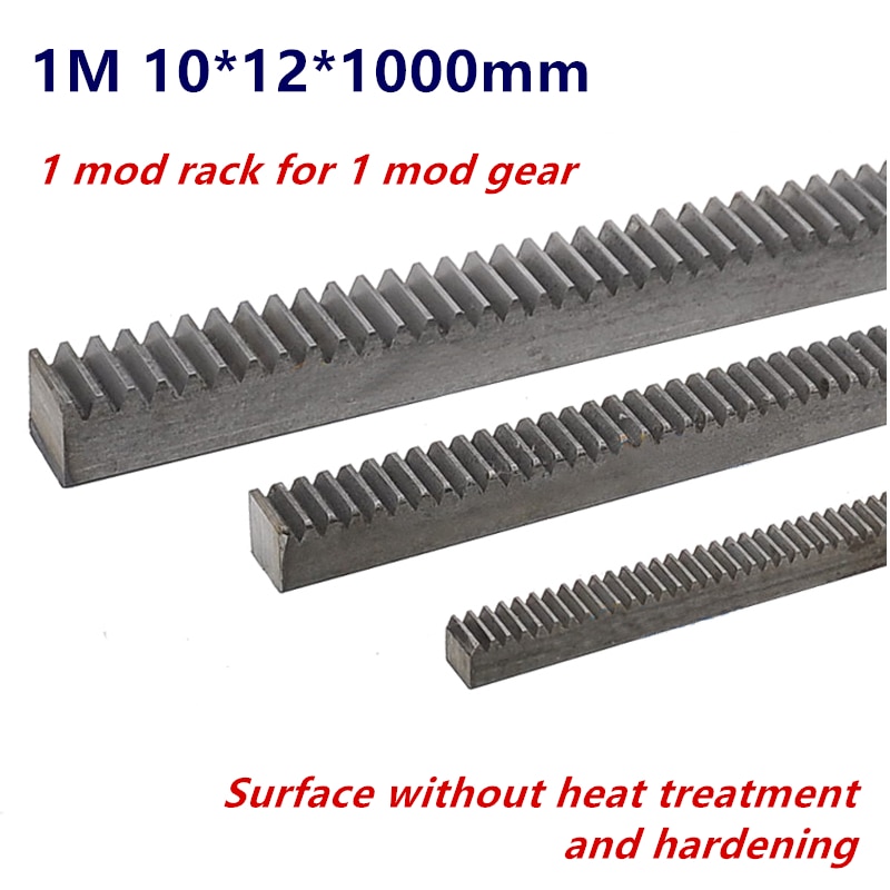 1Pc 1Mod 10*12*1000mm rack straight teeth 1 Modulu... – Grandado