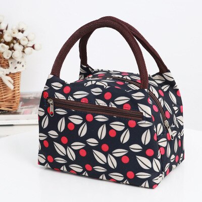 Lunch Box Portable Functional Pattern Cooler Portable Insulated Canvas Lunch Bag Thermal Food Picnic Lunch Bags For Women Kids: shuanglashenlanshuye