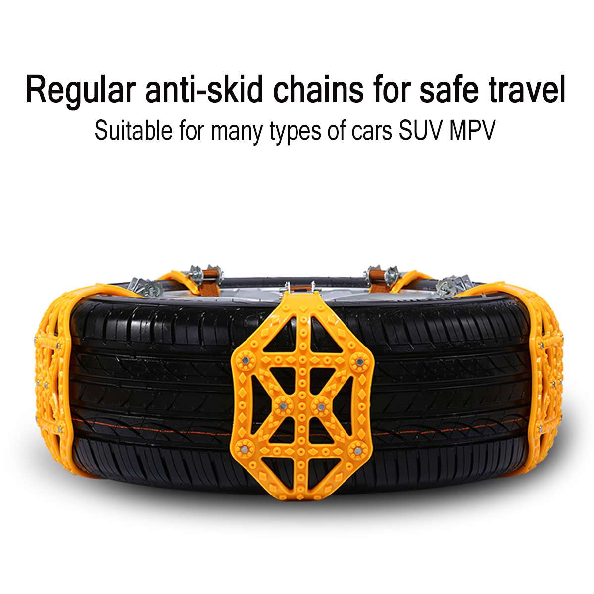 165-255cm Automobiles Vehicles Car Snow Chains Car Tire Tyres Anti-skid Chain Wheel Chain Safety Adjustable TPU Truck Van ATV