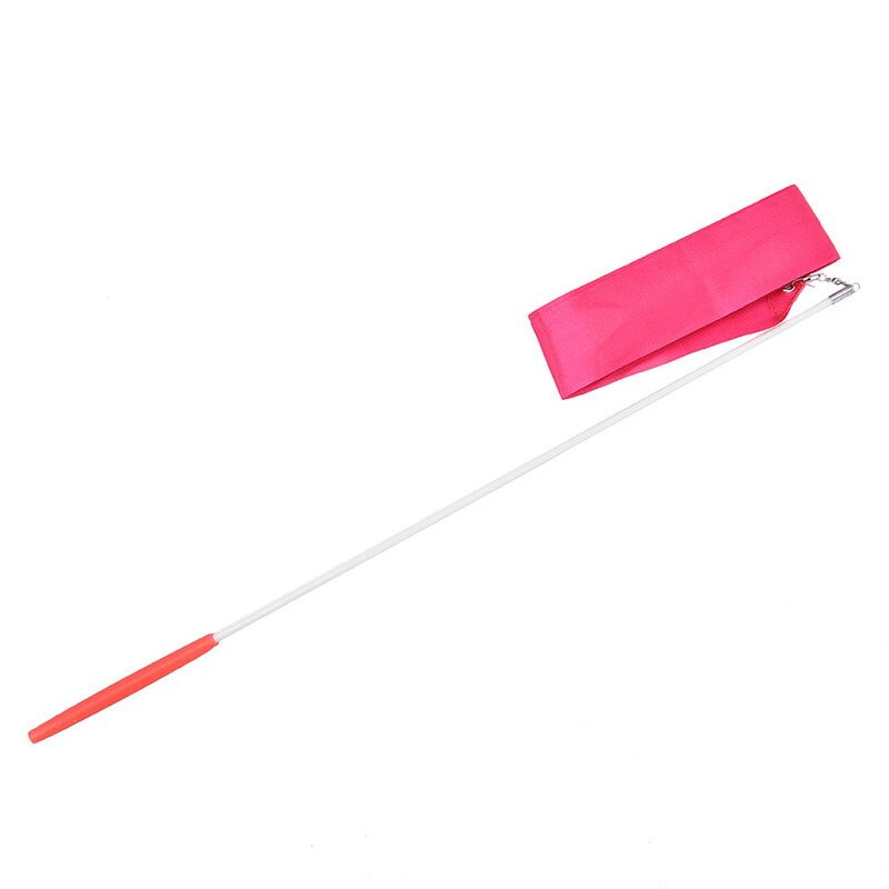 2/4 Meter Gym Ribbons Dance Ribbon Rhythmic Art Gymnastic Ballet Streamer: 4M Rose Red