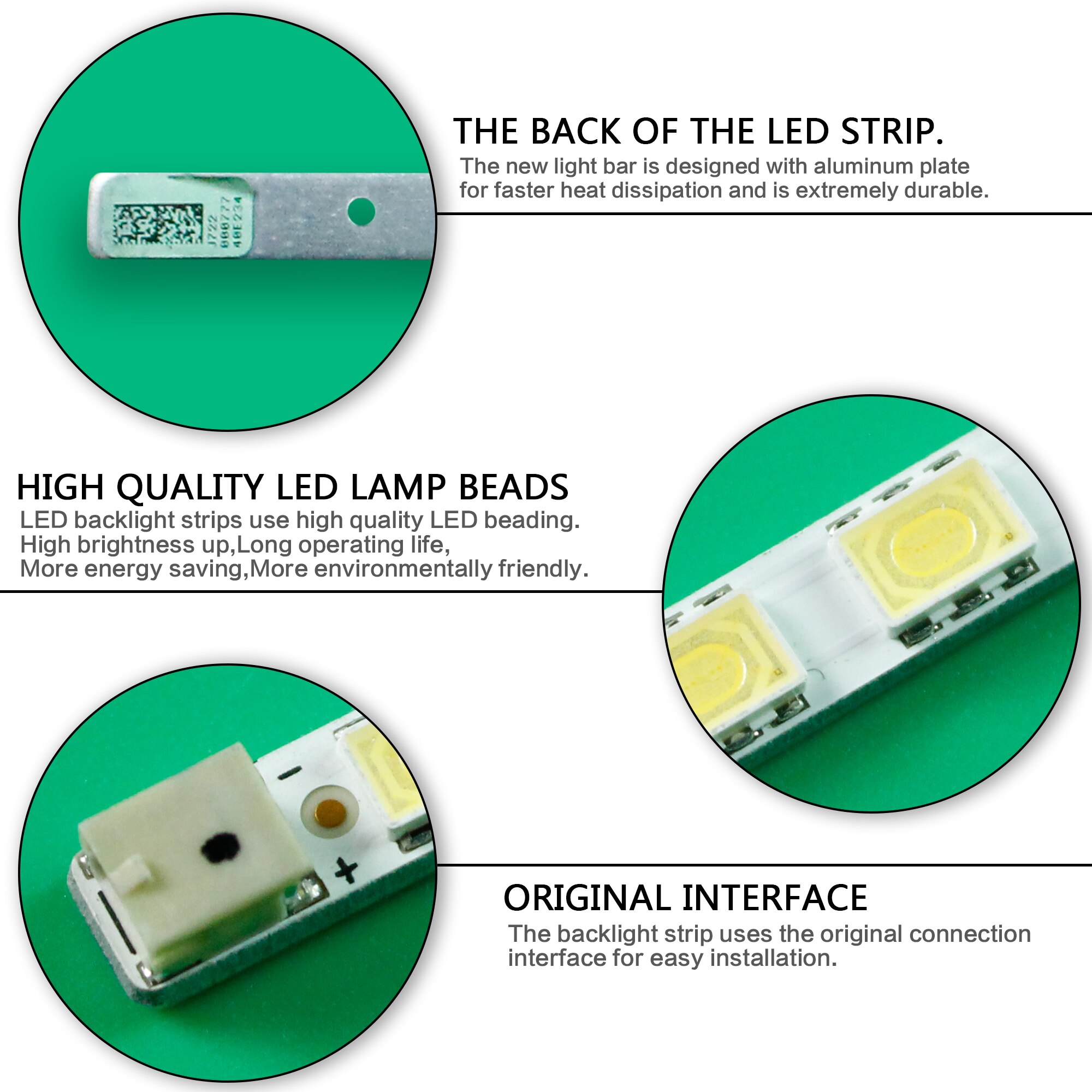 Led backlight strip for  un40 b 7000 wfuza  ua40 b 7000wf ltf 400 hf 08 ue40 b 7020ww ua40 b 7000vf ue40 b 4000 ue40 b 6000 ue40 b 7090