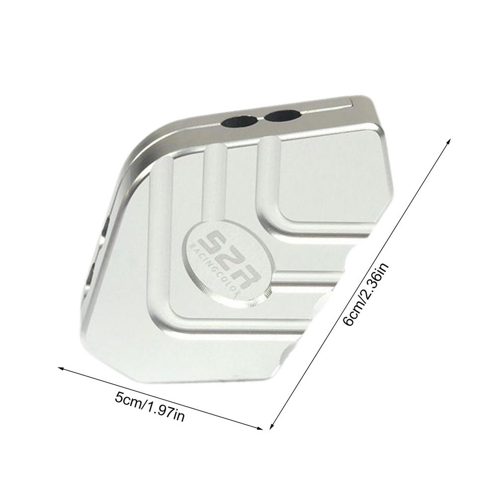 Aluminium Motorfiets Fiets Kickstand Extender Voet Zijstandaard Verlengstuk Voetsteun Plaat Motor Accessoires: GRIJS