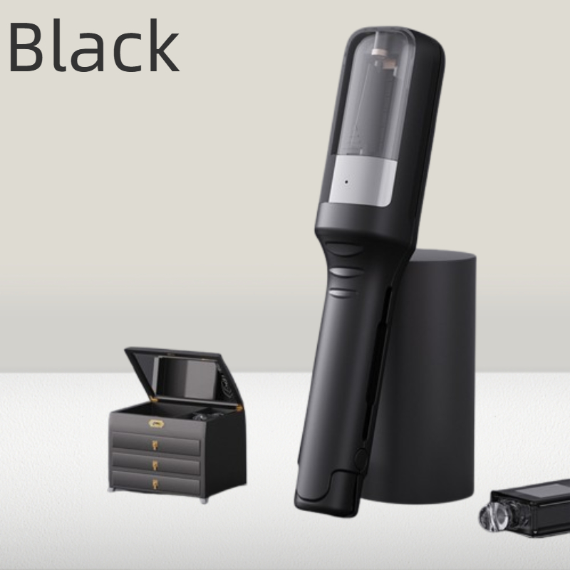 Cortadora de pelo dividida para mujer, Máquina para cortar cabello inalámbrica con extremos abiertos, seco, dañado, quebradizo, , automática: Negro