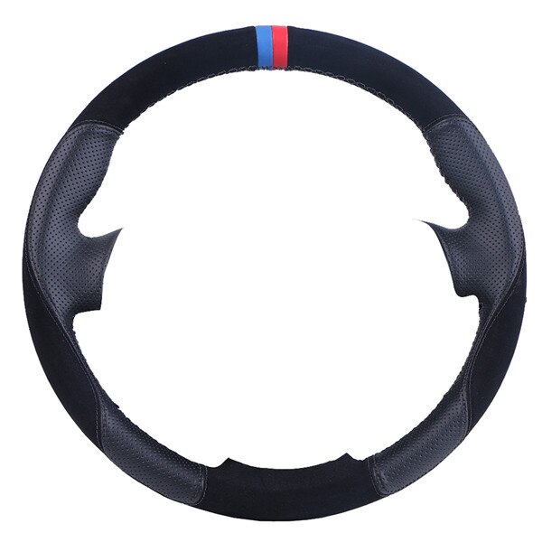 Couverture de volant de voiture en cuir tressé, pour Opel Astra (K) Corsa (E) Crossland X Grandland X Insignia: C-02-Black Line