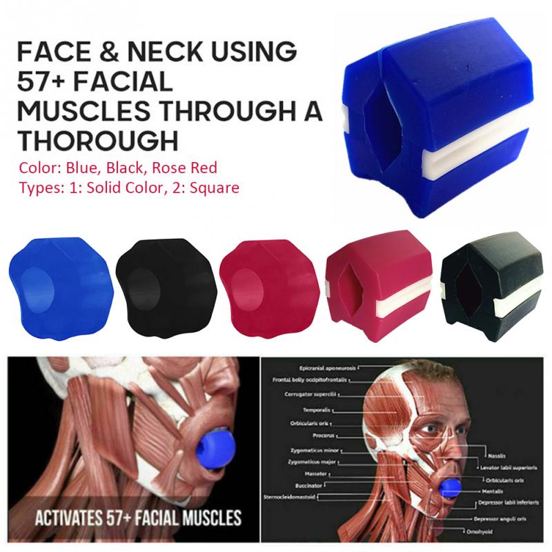 Ansigtsløftning nakke muskel tygge bid kompakt kæbe træner hage slankende ansigtspleje fedtreducerende fitness kugle kæbeform
