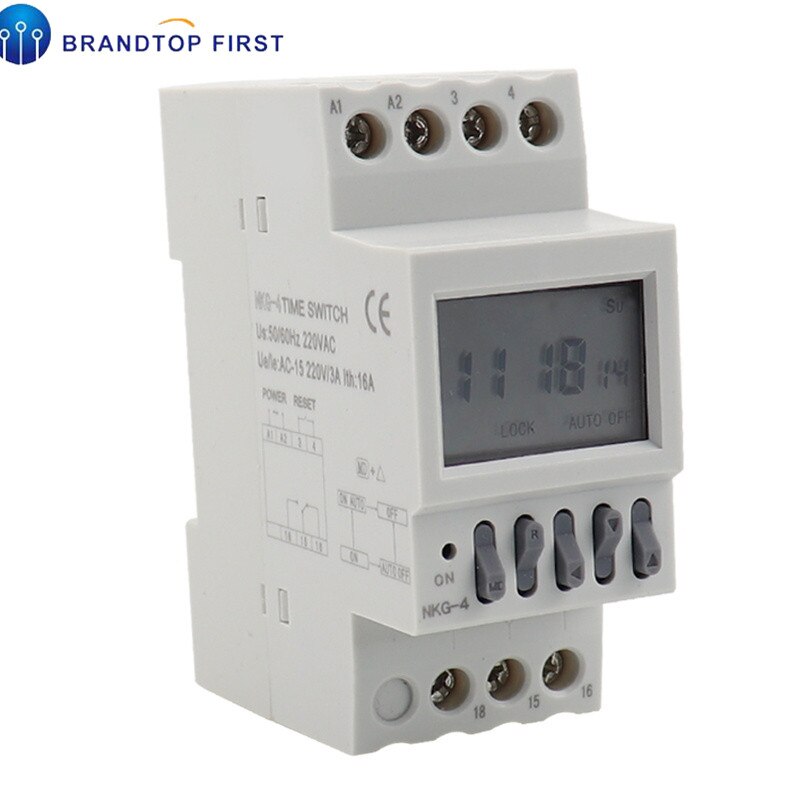 NKG-4 Automatic Factory School Bell Controller Control Instrument 40 Groups Din Rail Microcomputer Timer Time Switch Relay