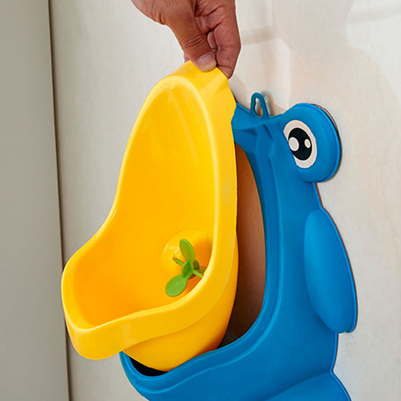 Baby boy wall-mounted hook frog potty toilet training frog stand vertical urinal trainer urinal infant kindergarten frog urinal