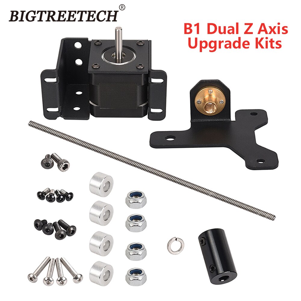 BIGTREETECH B1 kit di aggiornamento per viti a doppio asse Z con motore passo-passo per stampante 3D B1 VS Ender3 Ender3S CR10 impressora 3d