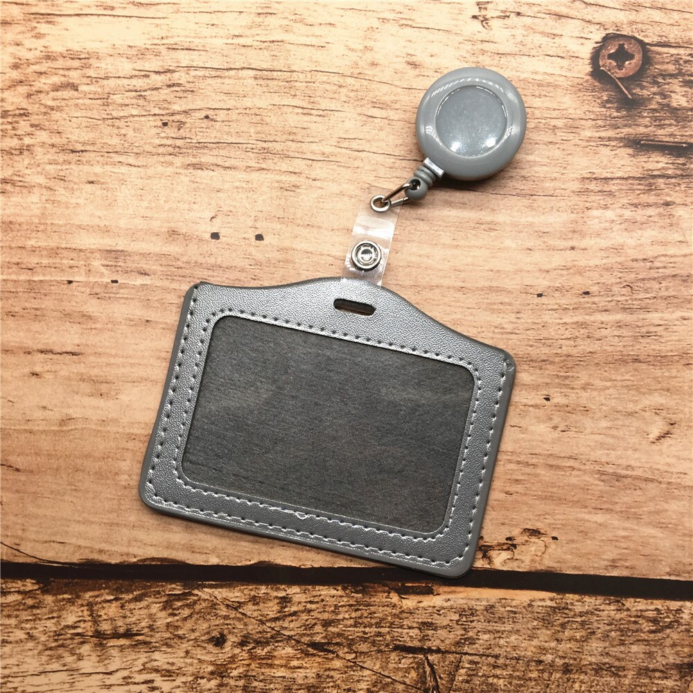 PU ID wizytowniki robić pracy karta plakietka identyfikacyjna pielęgniarka lekarz wejście strażnik karta klatki piersiowej szkolne materiały biurowe: szary 2