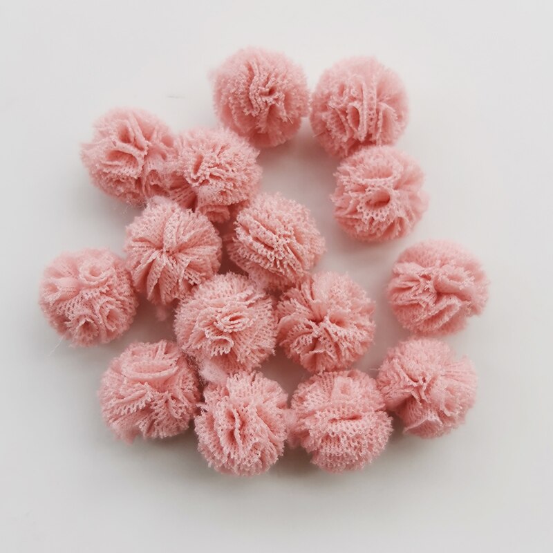 100 Stks/partij 15Mm 10 Kleuren Mesh Bloem Bal Voor Naaien Op Sjaal Schoenen Hoeden Bont Diy Ambachten Haar Clip accessoires: 5