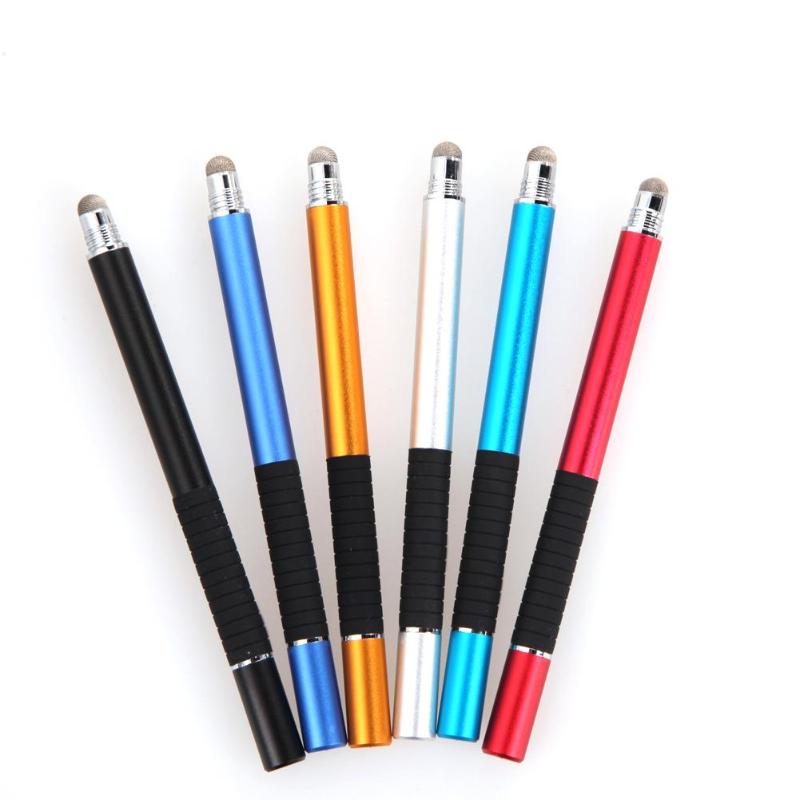 2 in 1 Mutilfuction Fijne Punt Ronde Dunne Tip Touch Pen Capacitieve Stylus Pen voor iPad iPhone Alle Mobiele Telefoons tablet