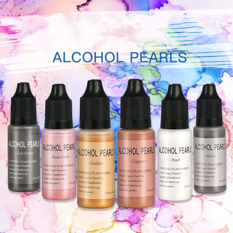 Metallalkoholperlen, flüssig, fest, chroma-farbpigmente, harz, epoxidharz, diy-bastelarbeiten, schmuckherstellung, zubehör