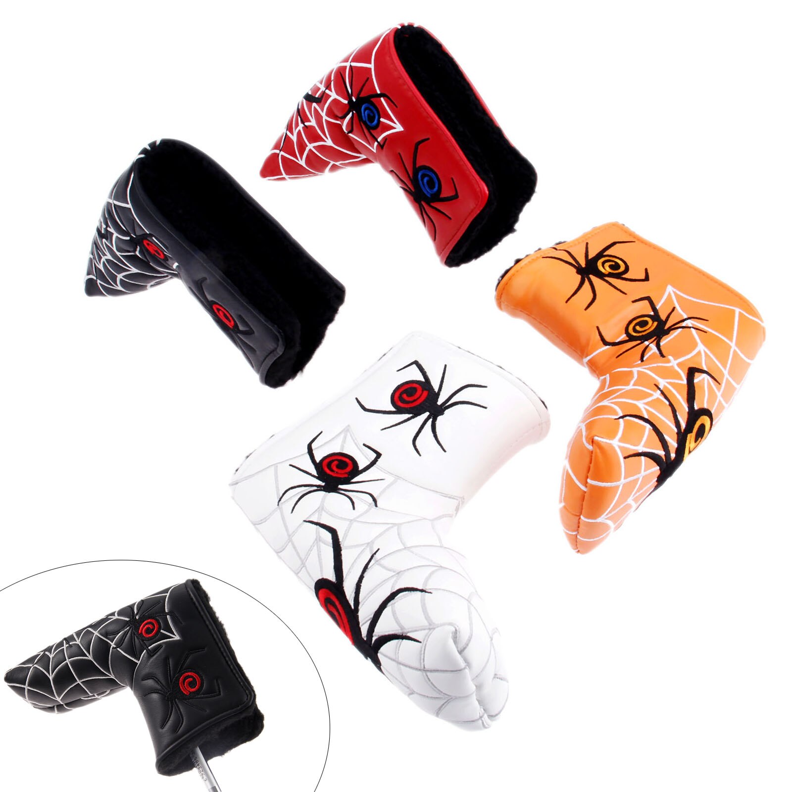 Spindel med silvernät golf putter cover headcover för scotty cameron any blade putter head covers