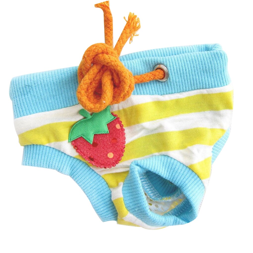 Animal Lavable Couche-Culotte Sous-Vêtements Coton Sanitaire Short D'hygiène Physiologiques Pantalons Pet Slip
