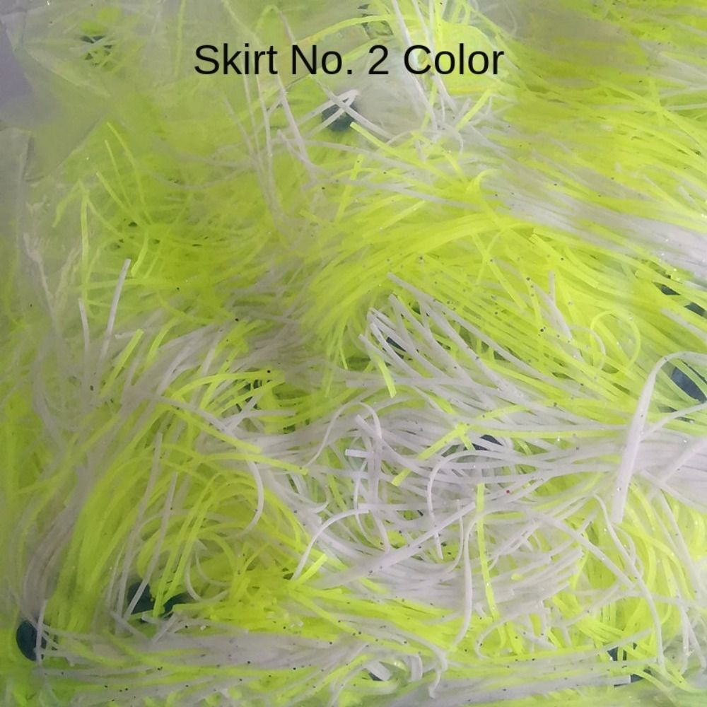 45-Wurzeln-Spinnerbait zum Angeln, Buzzbait, Silikonfaden, Wobbler, Spinner-Köder, Geschwätz-Köder für Barsch, Hecht, Zander für Meeresangeln: Braun