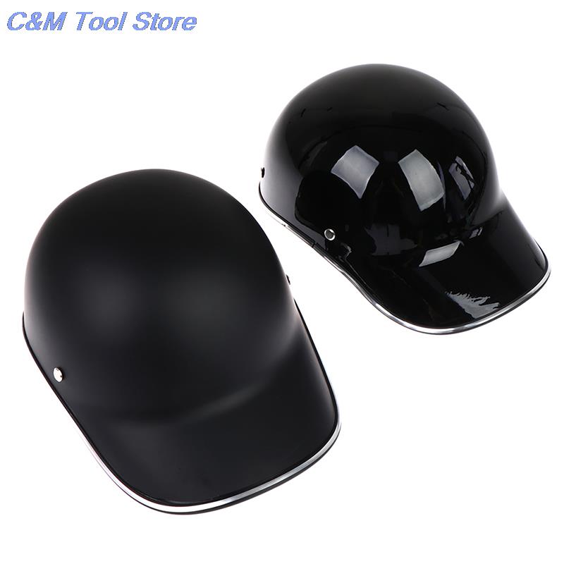 1pc baseball cap stil motorcykel halvhjelm sikkerhedshjelm til cafe racer chopper scooter halv ansigt vintage sommer kasket