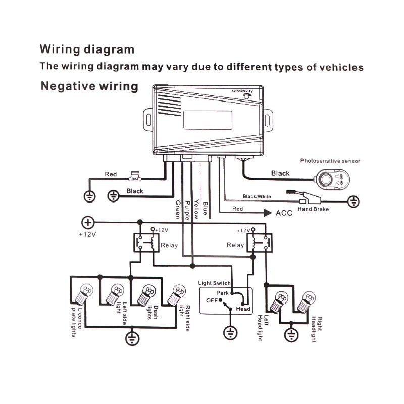 Universele 12V Auto Auto Licht Sensor Systeem Automatisch Controle Lichtsensor