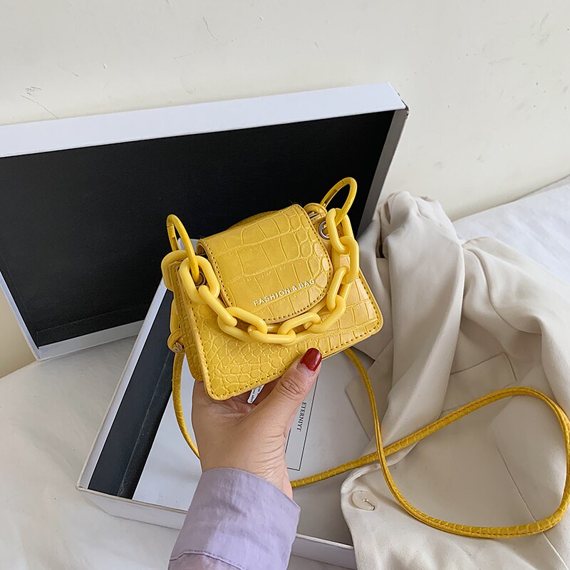 Handtaschen für frauen solid krokodil PU Leder umhängetaschen für frauen Mini frauen Schulter Umhängetasche