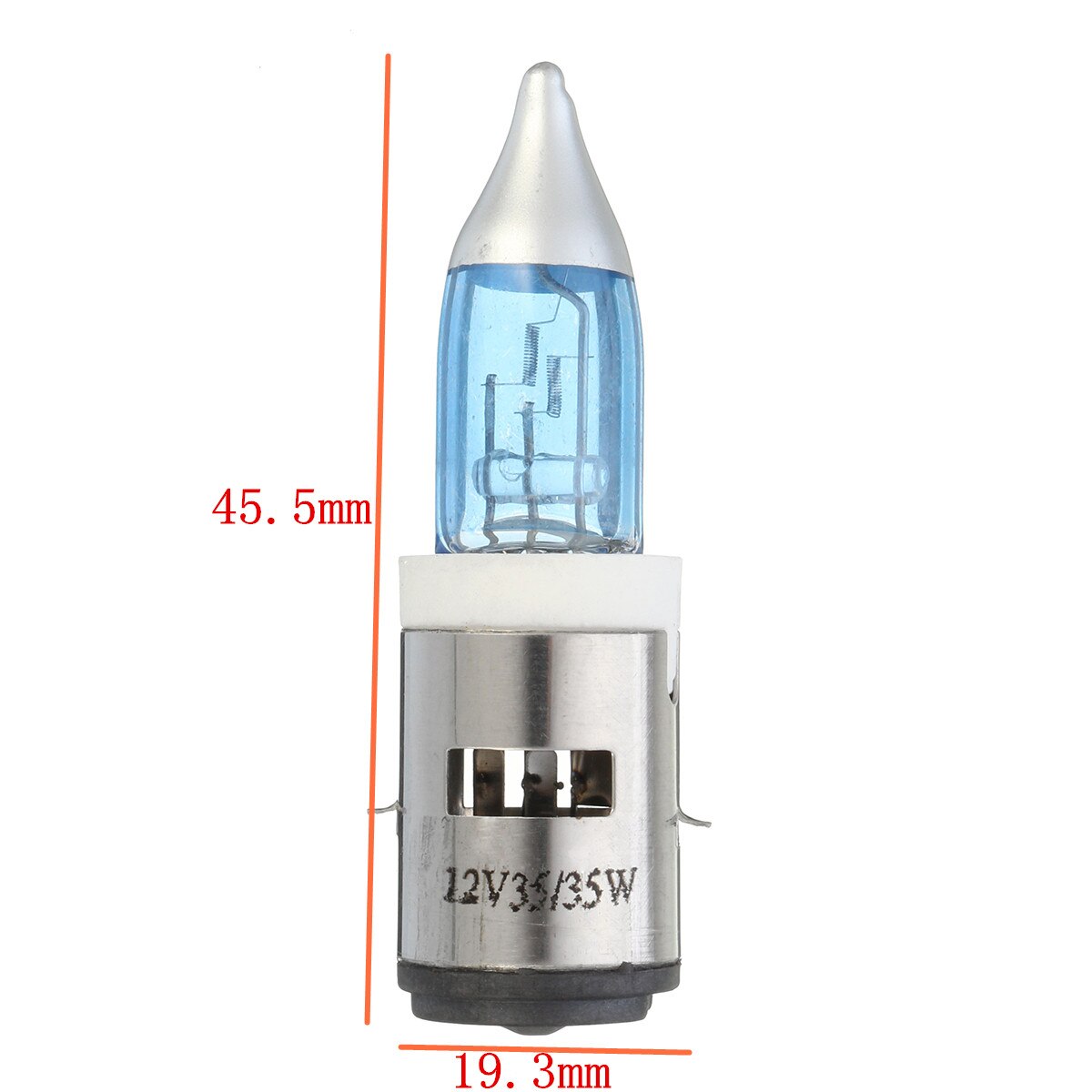 2 uds. BA20D Xenon faro de motocicleta bombilla de luz blanca de alta potencia, Motor, motocicleta 35 W, faro delantero