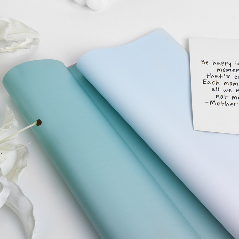 Gradient Rainbow Flowers Wrapping Paper Handmade Bouquet Wrapping Paper Flower Shop Floral Waterproof Packaging Material