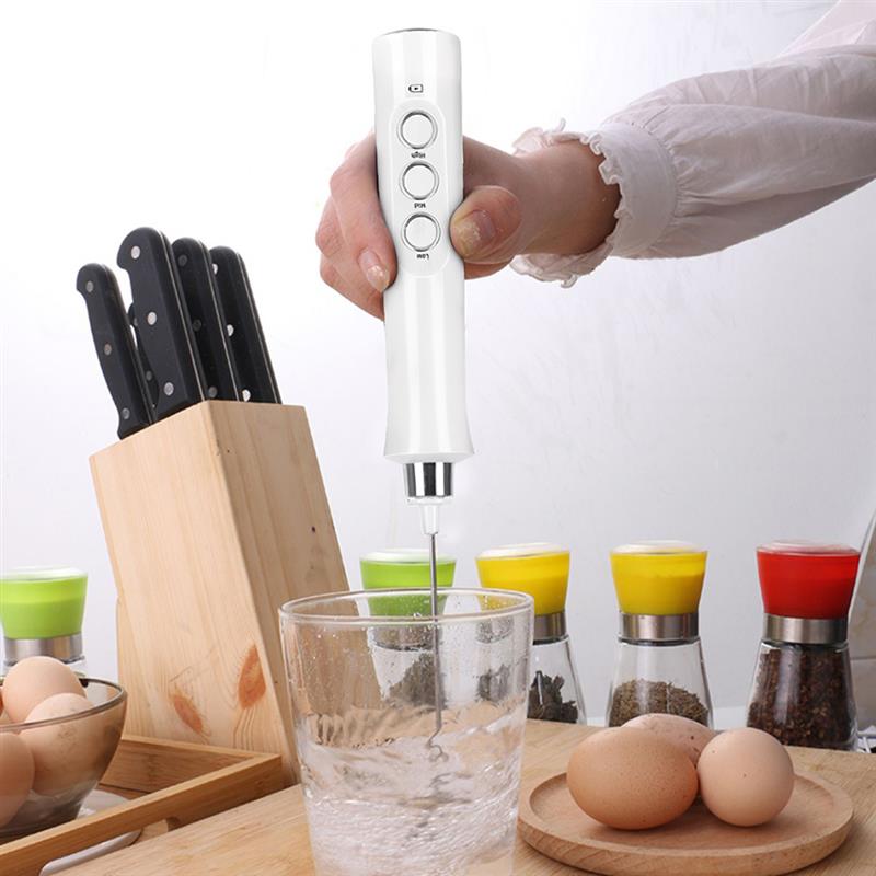 3 i 1 elektrisk mikser blender melkeskummer håndholdt med usb lader Brygge rustfri boblemaskin visp til kaffe cappuccino