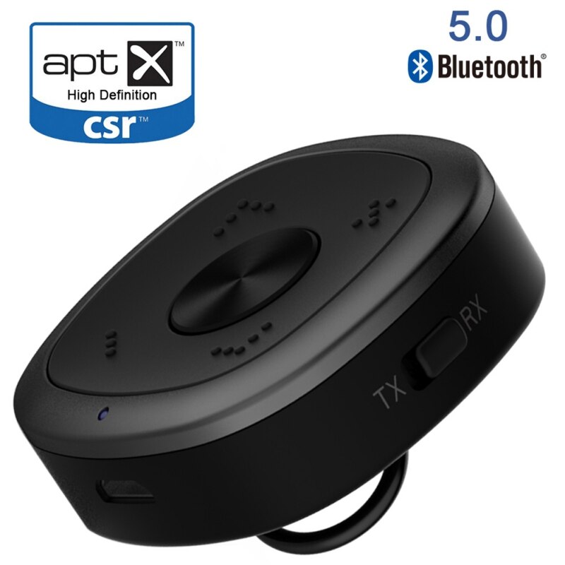 Draagbare Zender Ontvanger Voor Bluetooth 5.0 Audio Adapter Met Apt-X HD Audio & Lage Vertraging Voor TV Laptop hoofdtelefoon Speaker