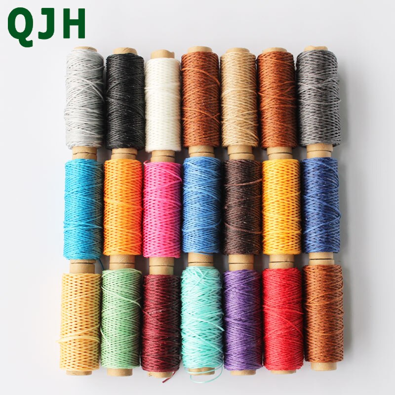 150D Lederen Gewaxt Draad Koord Leer Ambacht, 1Mm Diameter String Katoen Lijn Draad Lederen Stitching Tool Diy Materiaal 50Meter
