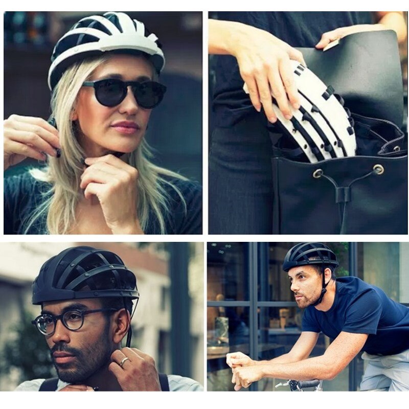 Opvouwbare Fietshelm Lichtgewicht Draagbare Veiligheid Fietshelmen City Bike Sport Fiets Helm Casco Ciclismo