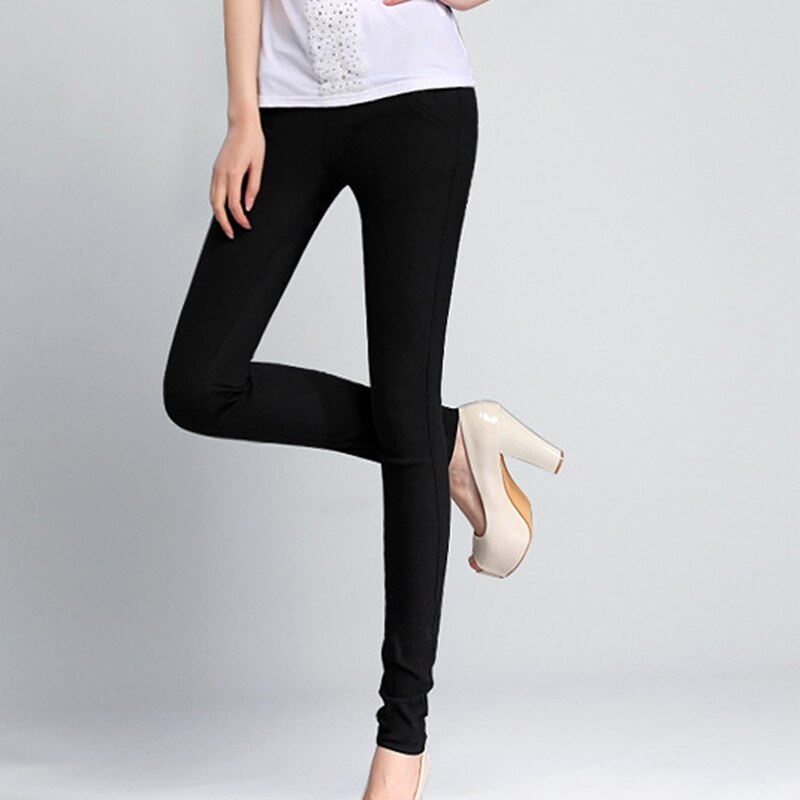 Hoge Taille Vrouwen Voorjaar Ademend Effen Skinny Broek Vrouwelijke Training Leggings Wit Zwart Stretch Broek