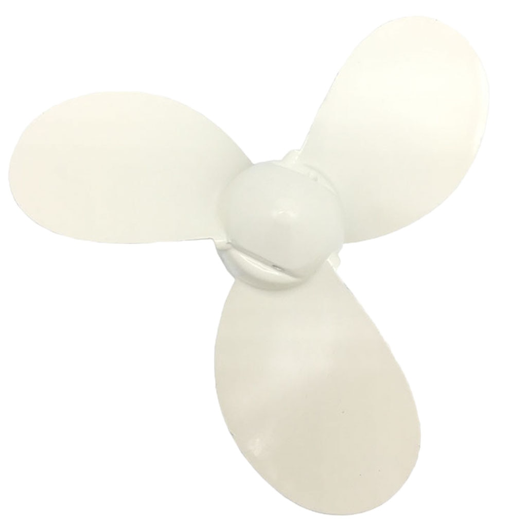 Aluminum Outboard Propeller 3-Blade for Hangkai 3.5HP Boat Engine (White)