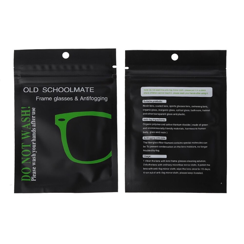 10pc/Lot Anti-Fogging Cloth for Eyewear Lens Pre-moistened Antifog Lens Cloth Defogger Eyeglass Wipe Prevent Fogging for Glasses