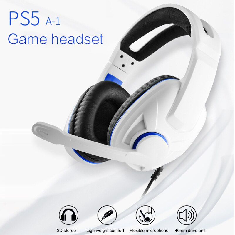 Cool Headset Computer Gaming Headset Desktop Notebook Luminous Wire Control Gaming Headset Headphones For PS5 PC
