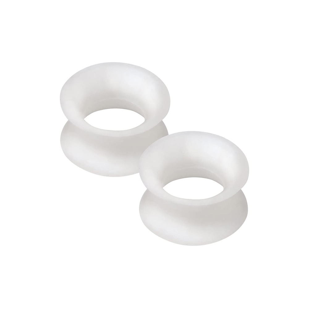 2PCS Soft Silicone Ear Gauges Flexible Ear Skin Tunnels Earlets Plugs Stretcher Expander Set Ear Piercing Jewelry 3-25mm