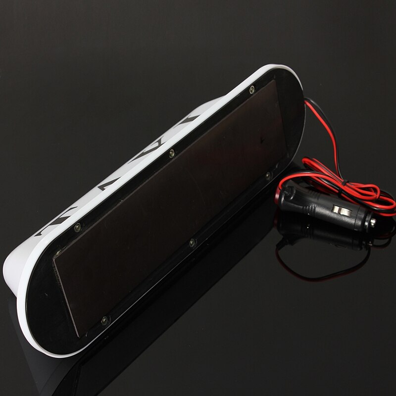 Wit Waterdichte Taxi Netic Base Roof Top Auto Cab Led Teken Licht Lamp 12V Pvc