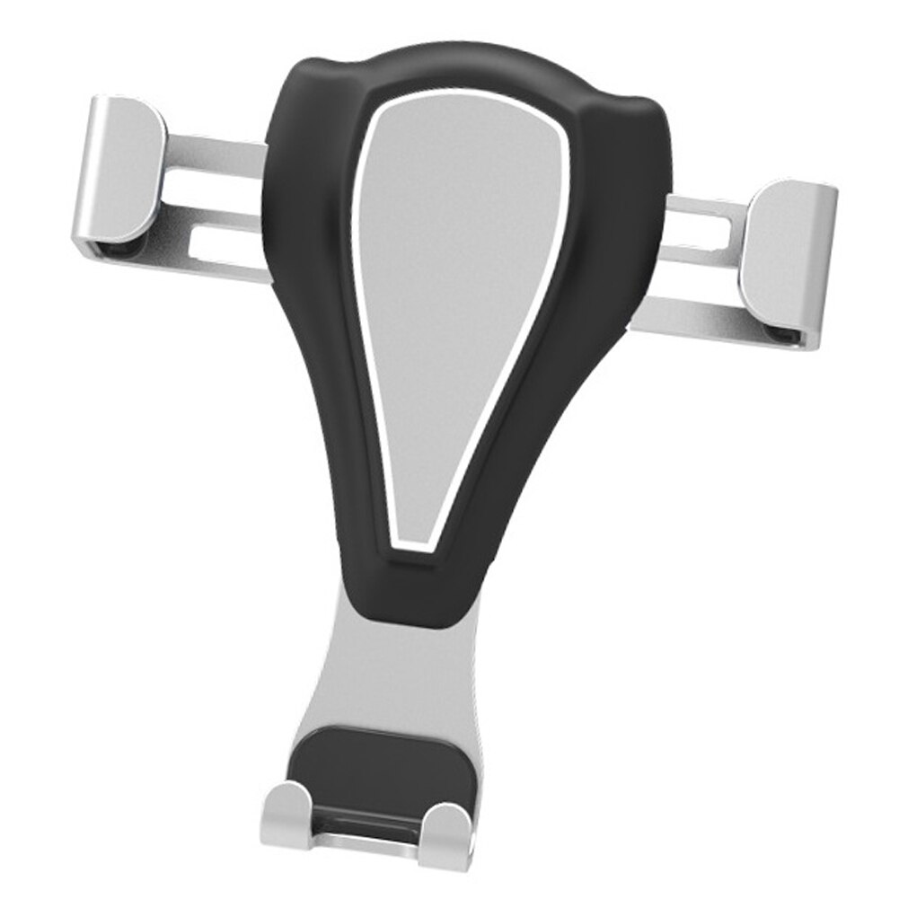 Car Gravity Car Phone GPS Holder Universal Smartphone Grip Air Vent Mount Mobil Phone Holder Stand For Car Black Gold Silver: Silver
