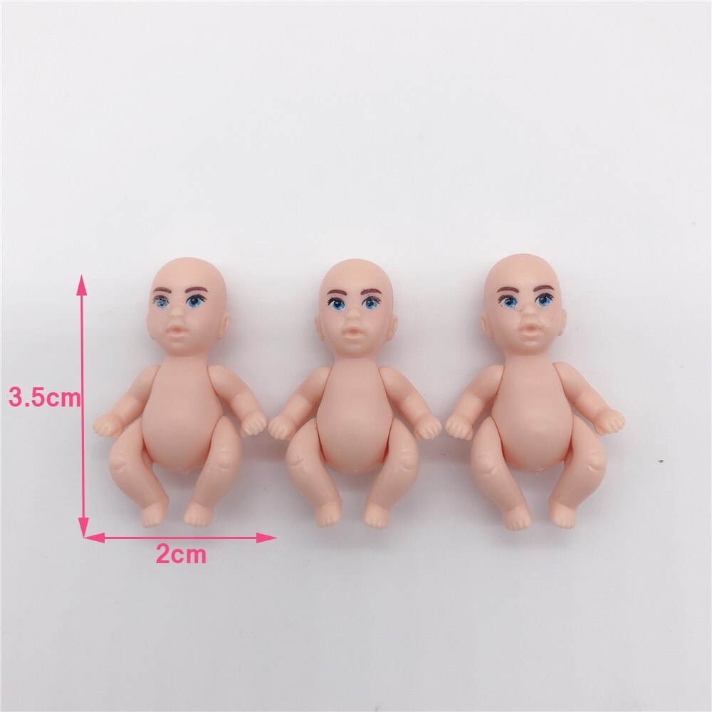 Fashionable 11.5”/30CM male doll + pregnant woman doll dress/small stroller/baby bed/children and girls toys accessories: 3PCS