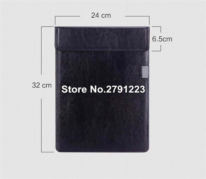 A4 Leather Folder Board Signature Writing Pad Hotel Conference Pad folio Leather Manager filing products