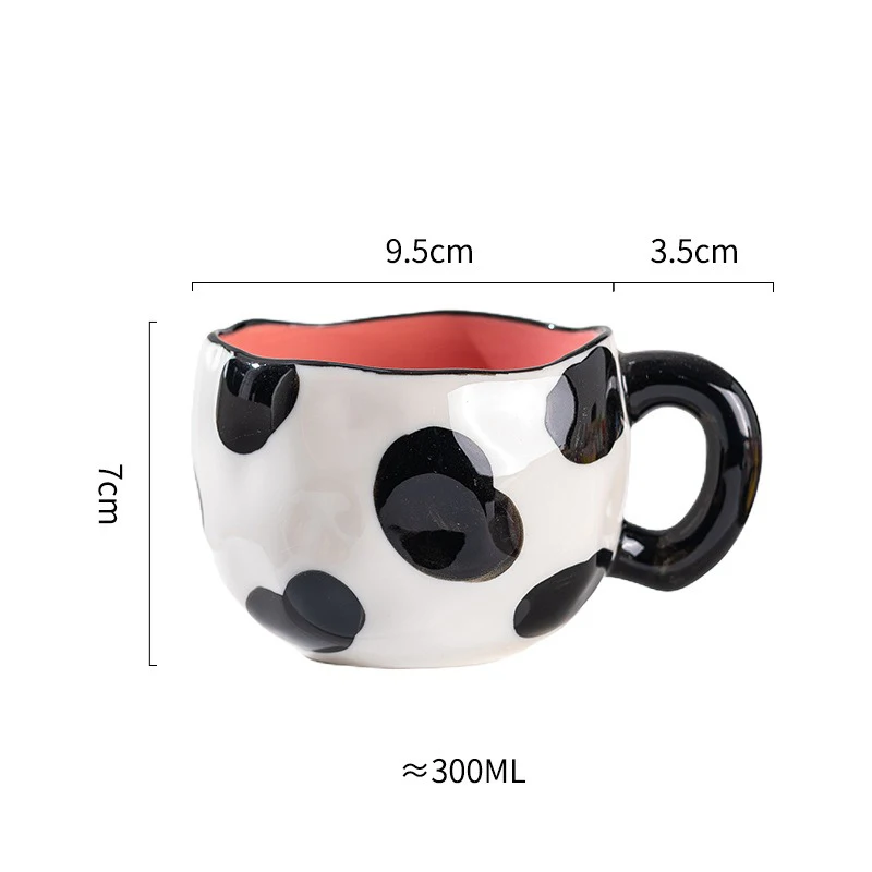 Popxstar  Creative Mug Retro Ceramics Cups Household High-capacity Drinkware Coffee Cup Breakfast Milk Cupss Mothers Day Gifts
