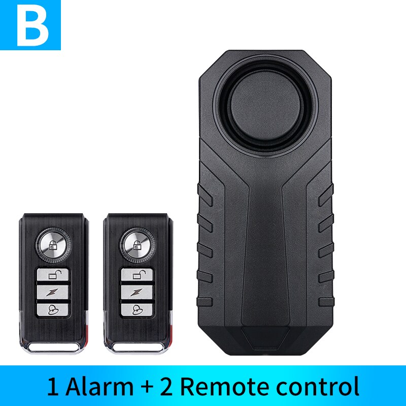 Détecteur Anti-perte de rappel de Vibration, télécommande électrique pour voiture, vélo moto, alarme de sécurité étanche: Set B