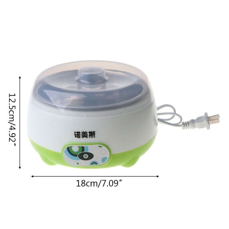 220V 1L Automatische Elektrische Yoghurt Maker Machine Met 3 100Ml Yoghurt Containers Glazen Potten Diy Apparaat