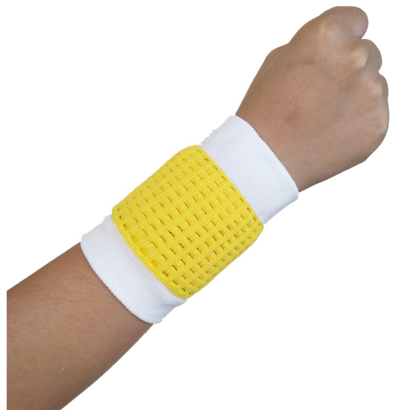 1pc män elastiskt andningsbart armband sport svettband handband för gym volleyboll tennis svett handledsstöd omslagsskydd