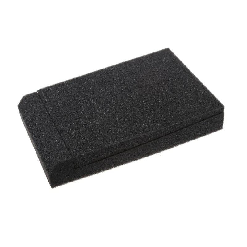 2 stk svamp studio monitor højttaler akustisk isolering skum isolator puder 30 x 20 x 4.5cm dls homeful