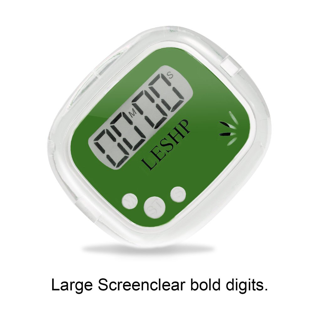 LESHP-Mini pantalla LCD ABS portátil de 4 dígitos, temporizador de Cuenta regresiva magnético Digital para cocina, con memoria para temporizador