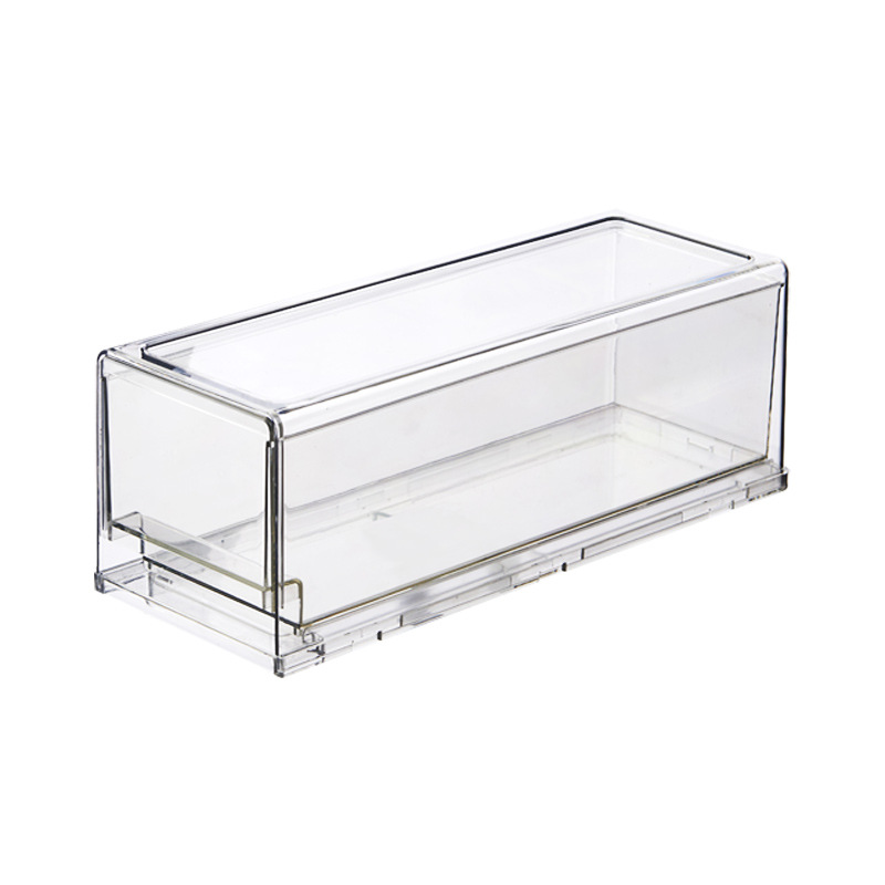 Kitchen Refrigerator Transparent Organizer Compartment Refrigerator Drawer Organizer Large Fruit Storage Bin Kitchen Items: Transparent-S