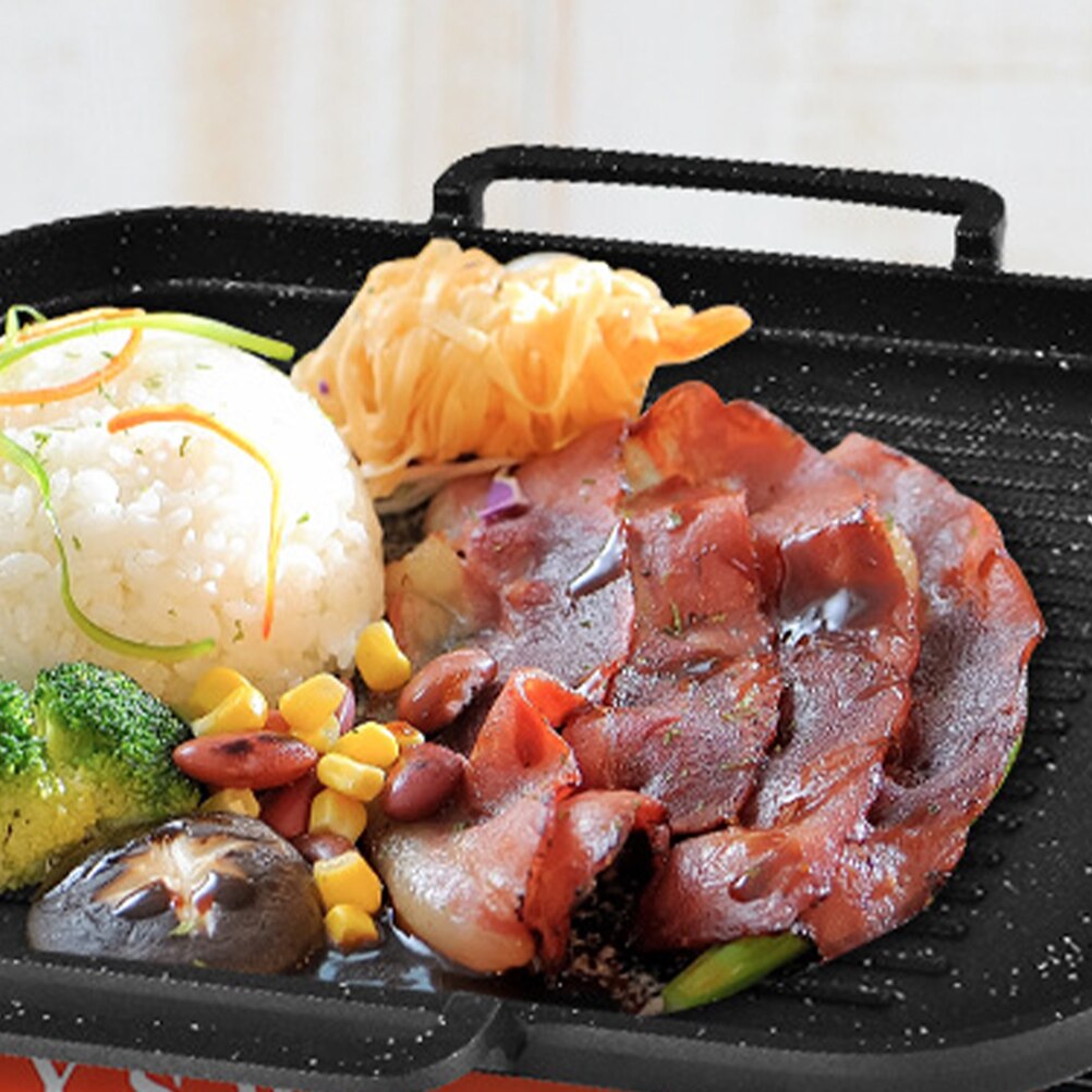 1PC Induction Cooker Special Baking Pan Smokeless Barbecue Pot Household BBQ Grill Plate Multi-functional Frying Pan for Home (B