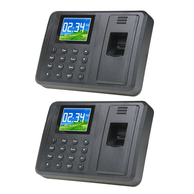 Fingerprint Time Attendance Machine Intelligent Biometric Fingerprint Clock Recorder Employee Recording Device