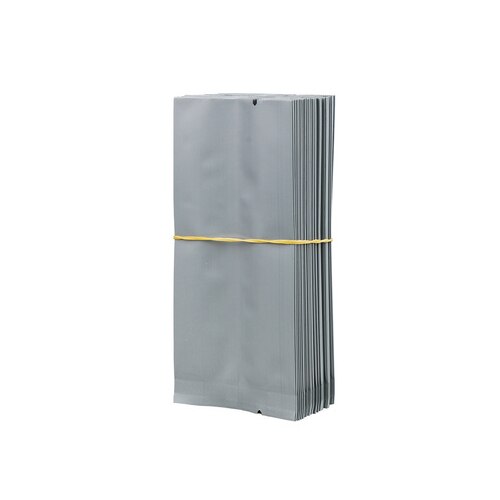 200 teile/los Tee taschen Reinem Aluminium Tasche Wärme Dichtung Verpackung Beutel Lebensmittel Kaffee Tee Tasche 13*5.5*2,5 cm: Grau