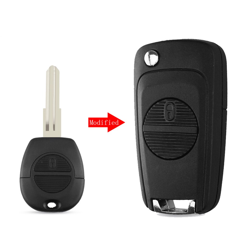 Keyyou Vervanging Auto Afstandsbediening Sleutel Shell 2 Knoppen Voor Nissan Micra Almera Primera X-Trail Car Auto Key Case cover: Modified NSN11 Blade